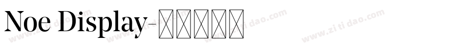 Noe Display字体转换